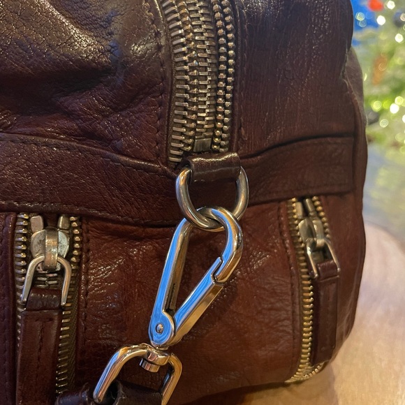 Prada Cocco Washed Leather Zipper Bauletto Bag BL0502 - Picture 2 of 11